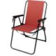 2. KRZESŁO TURYSTYCZNE Z PODŁOKIETNIKAMI SKŁADANE CZERWONY REDCLIFFS