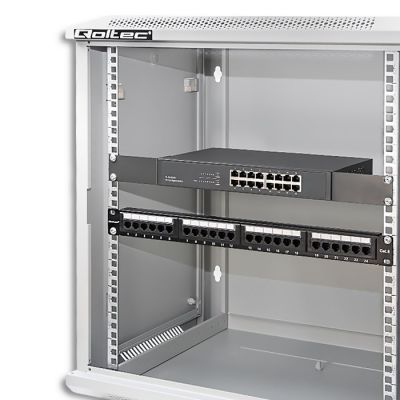 8. Szafa RACK 19" Wisząca 12U 600 x 635 x 450 Szara