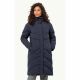 4. Kurtka zimowa damska Jack Wolfskin MARIENPLATZ COAT W night blue Down Insulated granatowa  (1206971_1010)