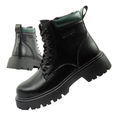 Lee Cooper buty botki trapery damskie sztyblety skórzane ocieplane sznurowane