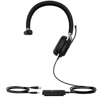2. Yealink UH38 Mono Teams Zestaw słuchawkowy Przewodowy i Bezprzewodowy Opaska na głowę Biuro/centrum telefoniczne Bluetooth Czarny