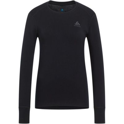 3. Koszulka damska Odlo BL TOP crew neck l/s MERINO 260 roz. M Czarna