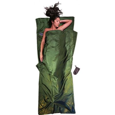 Wkładka do śpiwora Cocoon TravelSheet Silk, dark olive green