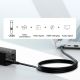 13. Ładowarka sieciowa GaN5 Baseus CCGP110201 67W HUB HDMI 2x USB-C / USB-A / HDMI 4K 30Hz 1,5m - czarna + kabel USB-C - USB-C 100W 1m