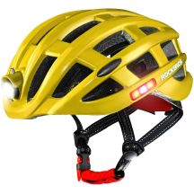 Rockbros kask rowerowy MTB z lampką żółty 57-62cm