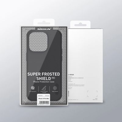 5. Nillkin Super Frosted Shield Pro etui iPhone 14 Pro Max pokrowiec na tył plecki niebieski
