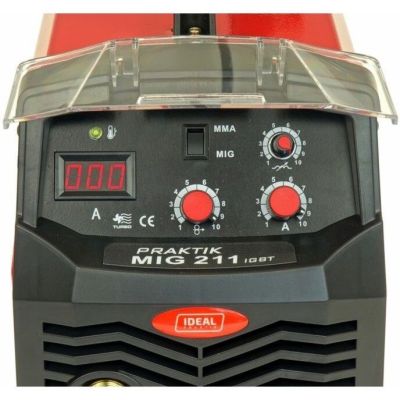 5. Półautomat spawalniczy MIG / MAG, min. prąd spawania: 30A, maks. prąd spawania: 200A, moc znamionowa: 6,2kW, zasilanie: 230V, metoda spawania: FLUX / MIG-MAG / MMA