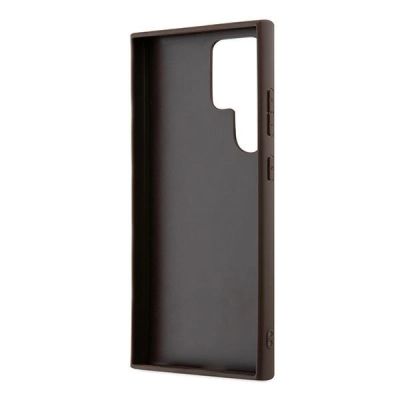 7. Etui Guess 4G Metal Gold Logo na Samsung Galaxy S24 Ultra - brązowe