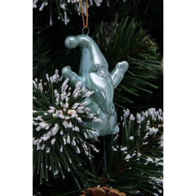 10. MIKOŁAJ ŚWIĄTECZNY CERAMICZNY BOMBKA 7,8CM 1 szt