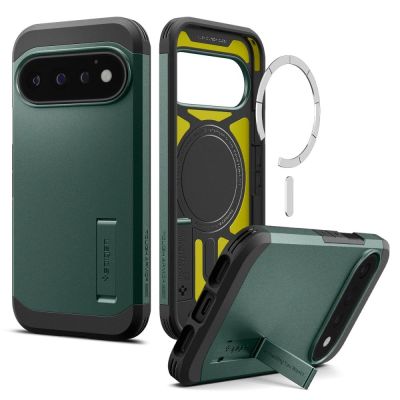 Etui Spigen Tough Armor Mag MagSafe na Google Pixel 11 Pro - ciemnozielone