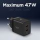 4. Ładowarka sieciowa Spigen Essential EE472EU 2-porty USC-C 47W - czarna