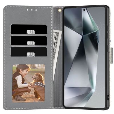 2. Etui Tech-Protect Wallet na Samsung Galaxy A56 5G - białe stokrotki