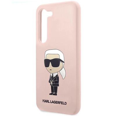 6. Etui Karl Lagerfeld Silicone Ikonik na Samsung Galaxy S23 - różowe