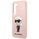 6. Etui Karl Lagerfeld Silicone Ikonik na Samsung Galaxy S23 - różowe