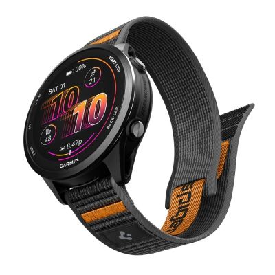 3. Pasek Spigen Athlex Airna Garmin Quick Release 22 mm - czarno-pomarańczowy