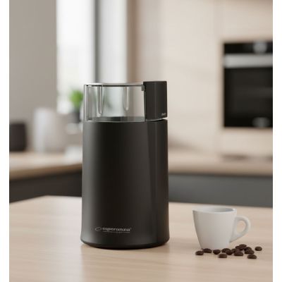 13. Młynek do kawy Esperanza Espresso EKC001K (160W; udarowy; kolor czarny)