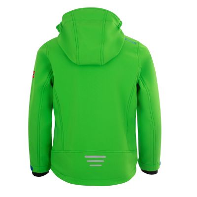 2. Kurtka softshellowa dziecięca TrollKids Kids Trollfjord Jacket bright green/med blue wiatroodporna zielona (161-304)