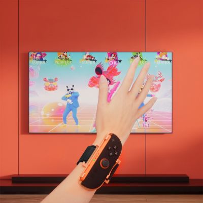 49. Pakiet akcesoriów rodzinnych 23 w 1 do konsoli Nintendo Switch 2 - zestaw pomarańczowy i niebieski