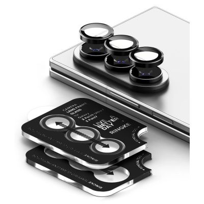 3. Osłona aparatu Ringke Camera Frame Protector 2-Pack na Samsung Galaxy Z Fold 7 / 8 Ultra - czarna
