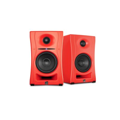 27. KALI AUDIO LP-UNF-R - Para monitorów odsłuchowych z Bluetooth. Głośniki multimedialne, czerwone.