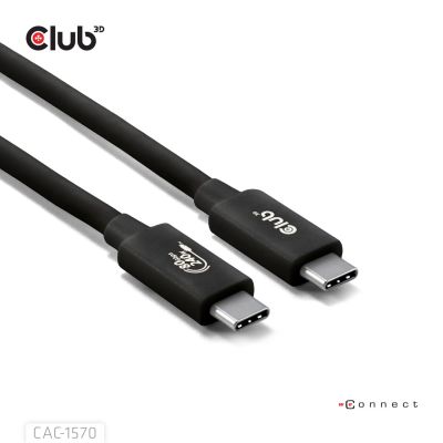 5. CLUB3D CAC-1570 kabel USB USB4 Gen 2x2 1,2 m USB C 80 Gbit/s 240 W Czarny