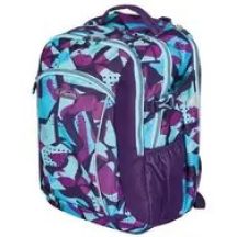 Herlitz Ultimate CamoPurple plecak Plecak szkolny Niebieski, Fioletowy Poliester