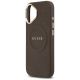 6. Etui Guess Peony Hot Stamp MagSafe na iPhone 17 - brązowe