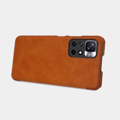 12. Etui z klapką Nillkin Qin Case do Xiaomi Redmi Note 11T 5G / 11S 5G / 11 5G (China) / Poco M4 Pro 5G - czarne