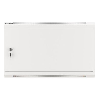 15. LANBERG SZAFA WISZĄCA RACK 19" 6U 600X600 DRZWI METALOWE SZARA (FLAT PACK) WF01-6606-00S