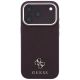 3. Etui Guess Saffiano Small 4G & Classic Logo MagSafe na iPhone 18 Pro / 17 Pro - burgundowe