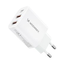 Ładowarka sieciowa Wozinsky CWCUCW 30W USB-C / 2 x USB-A - biała
