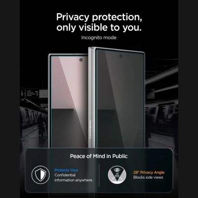 12. Szkło hartowane Spigen Glas.tR EZ Fit Pro HD Privacy 2-Pack prywatyzujące na Samsung Galaxy Z Fold 7 / 8 Ultra