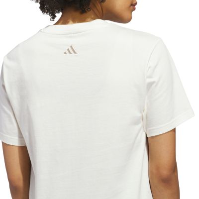5. Koszulka damska adidas Cursive Wordmark Graphic biała KQ6404