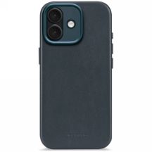 Etui Decoded Leather Backcover MagSafe na iPhone 17 - granatowe