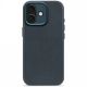 Etui Decoded Leather Backcover MagSafe na iPhone 17 - granatowe