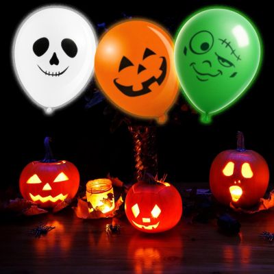 6. BALON DEKORACYJNY HALLOWEEN LED 3SZT