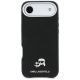 3. Etui Karl Lagerfeld Karl & Choupette Head Pins Saffiano MagSafe na iPhone Air - czarne