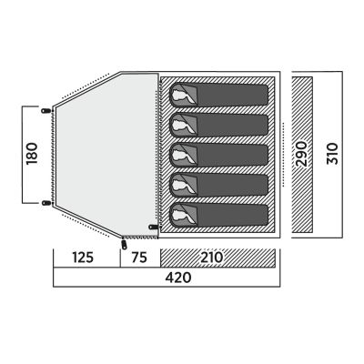 6. Namiot 5-osobowy Easy Camp Kinn 5