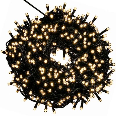 2. SOLARNY ŁAŃCUCH ŚWIETLNY 480 LED 13 FUNKCJI USB CIEPŁY BIAŁY