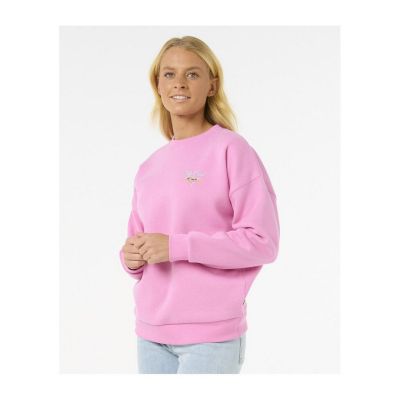 2. Bluza RIP CURL Hibiscus Diamond Heritage Crew różowy