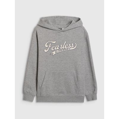 7. Bluza dresowa loose z kapturem chłopięca 4F 4FJRSS26TSWSM2636-27M