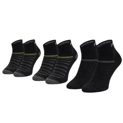 Skechers 3PPK Wm Mesh Ventilation Quarter Socks SK42017-9997 Czarne 35-38