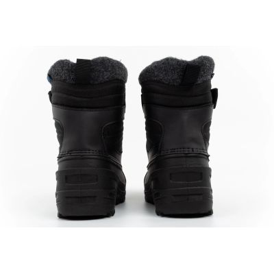 6. Lee Cooper buty zimowe dziecięce śniegowce czarne ocieplane na rzep