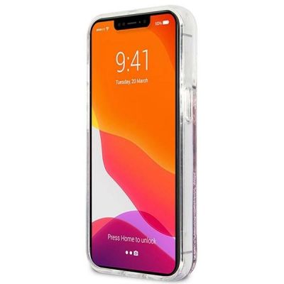 5. Guess GUHCP13XLG4GPI iPhone 13 Pro Max 6,7" różowy/pink hardcase 4G Big Liquid Glitter