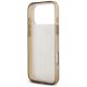 7. Etui Guess IML 4G Background MagSafe na iPhone 17 Pro - brązowe