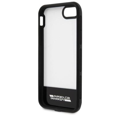 7. Etui Ferrari Racing Shield na iPhone 7 / 8 / SE 2020 / SE 2022  - półprzezroczyste