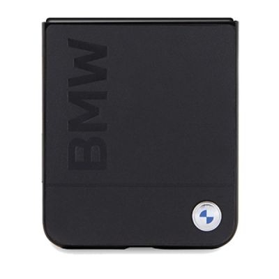 5. Etui BMW Leather Hot Stamp na Samsung Galaxy Z Flip 5 - czarne