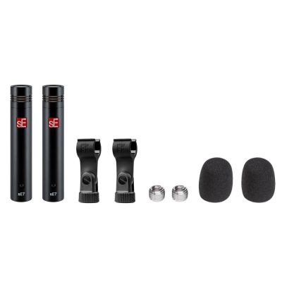 3. sE Electronics sE7 (Matched Pair) Czarny, Czerwony Mikrofon studyjny