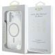 8. Etui Guess HC Resin Bottom Glitter MagSafe na iPhone 16 - srebrne