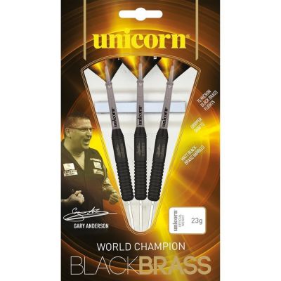6. Rzutki steel tip Unicorn Black Brass - Gary Anderson 22g:27664|24g:27665|26g:27666